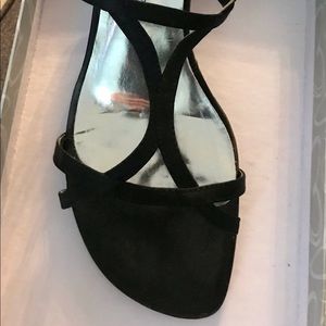 Romantic Soles Black Satin Dress Shoes